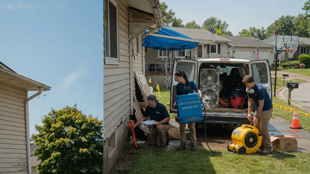Ceiling Leak Cleanup in Bentleyville, PA near me